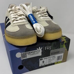 Men’s Adidas Samba Kith Clarks Ronnie Feig Cream Sneakers - US 9 but run SMALL